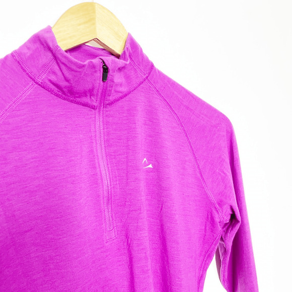 Paradox Merino Blend Women's 1/2 Zip Pullover purple WOMENS SMALL S - Picture 3 of 7
